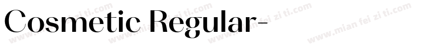 Cosmetic Regular字体转换
